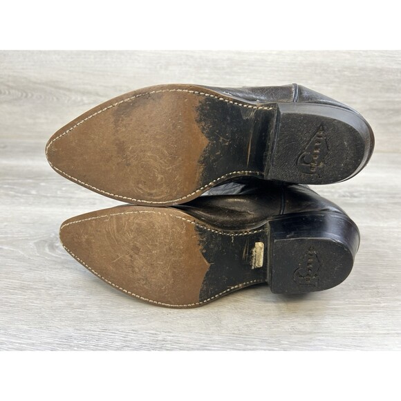 Justin Women's Western Boots Brown Leather 6.5 Ranch Country Cowgirl Shoes Rodeo - Picture 6 of 11